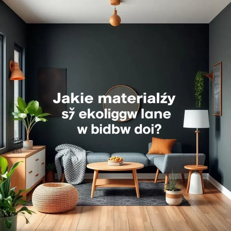Jakie materiały są ekologiczne w budowie domu?