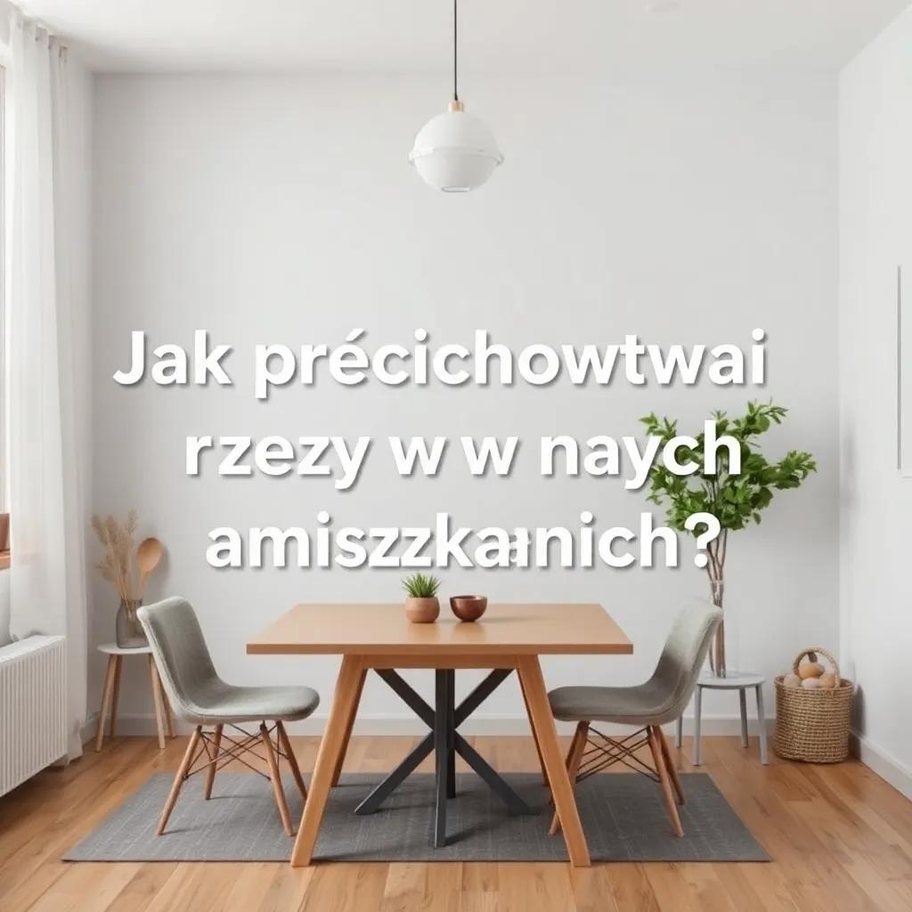 Jak przechowywać rzeczy w małych mieszkaniach?