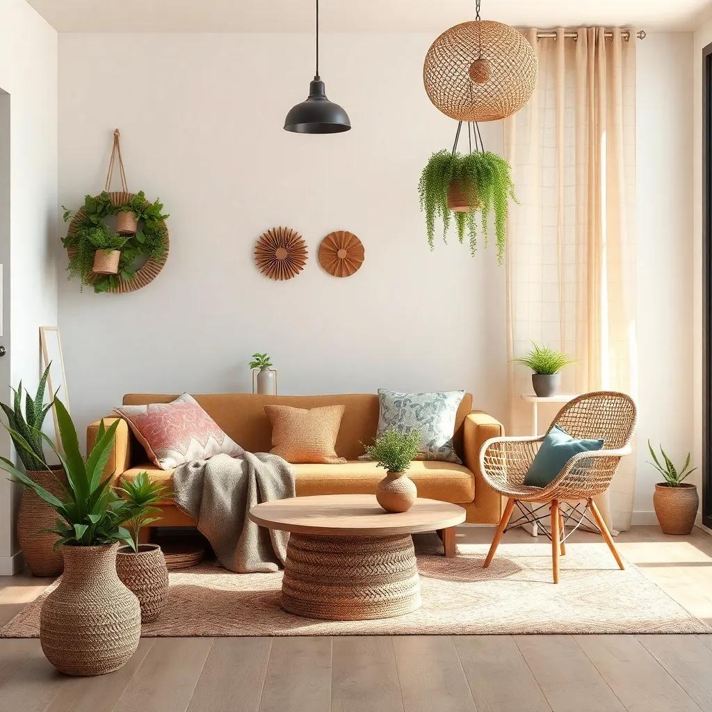 dekoracje roślinne jako element stylu boho