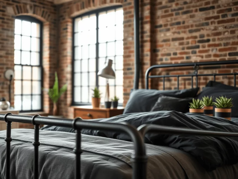 Jakie akcesoria najlepiej pasują do industrialnych sypialni?